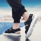 SXCHEN Men's Korean Style Trendy Beach Sport Sandals Non-Slip Open-Toe Casual