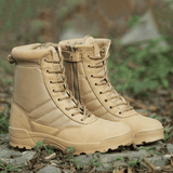 Durable Men's Tactical Jungle Hiking Boots - Khaki Ankle Military Footwear