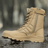 Durable Men's Tactical Jungle Hiking Boots - Khaki Ankle Military Footwear