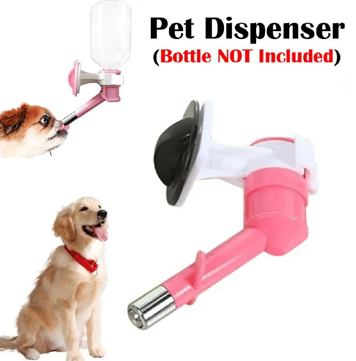 No-Drip Dog Water Dispenser Bottle Pet Kennel Cage Drinker Kettle for Pets Raised Lowered Drinking Feeding Cats