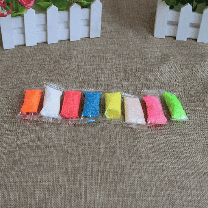 8pcs Multicolor Styrofoam Balls Clay Supplies Beads Kids Art Homemade Clay Wedding Party Decorations