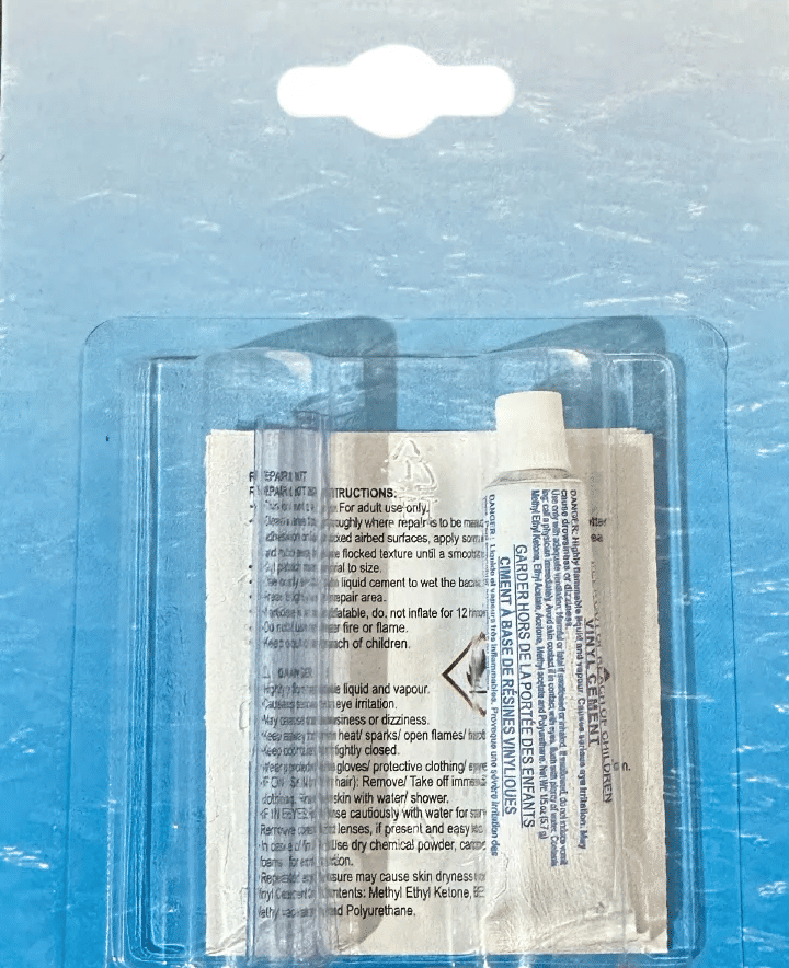 2-in-1 Vinyl Repair Kit Glue Cement & Patch for Inflatables Pools Air Beds Mattresses Compatible with Intex Bestway