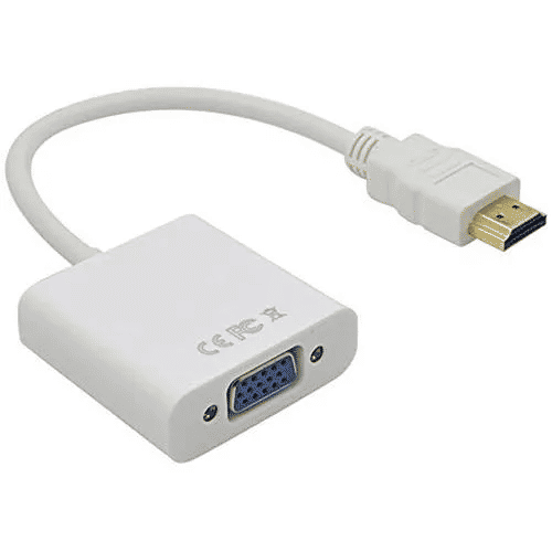 Premium HDMI to VGA HDTV Adapter 1080p Male to Female Converter White