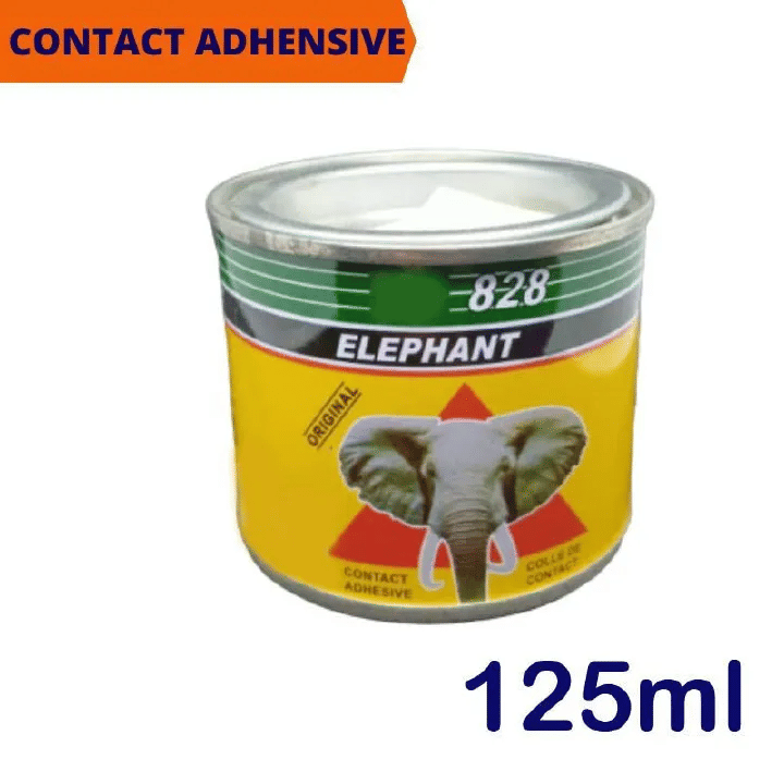 Elephant Powerful 828 Industrial Grade Transparent Contact Adhesive PVC Pipe Solvent Cement 125ml