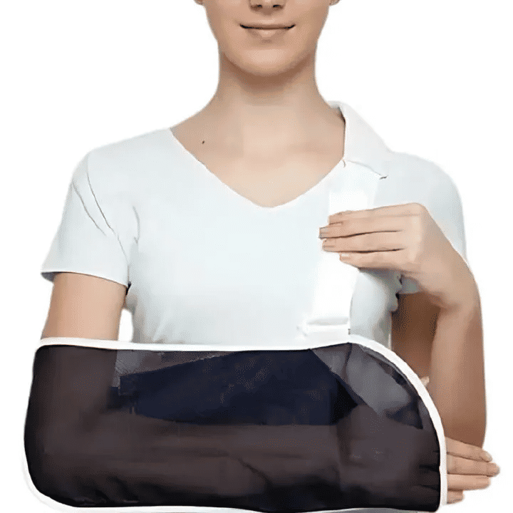 Professional Arm Sling for Shoulder Injury & Surgery Recovery Waterproof Mesh Shower Immobilizer for Rotator Cuff Support Right Left Arm for Men & Women Stabilize Elbow, Wrist, Thumb, Dislocation
