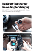 Mini Car Charger Adapter 20W GPS Tracker Works with Apple Find My MFi iOS USB Type C Cigarette Lighter Hidden Locator Smart Tracking Tool AP200