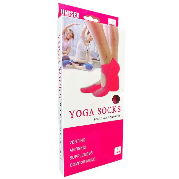 Unisex Yoga Socks Anti-Slip Non-Skid Barre Pilates Hospital Socks with Grips