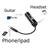 Audio Guitar Interface AMP I-Rig Converter Adapter for Phone Guitar Tuner Lightweight for iPhone iPad Android Smartphones Tablet iRig