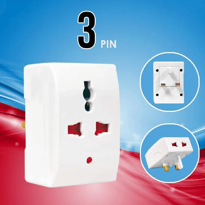 UK Universal Multi-Plug Adaptor 13A 250V 3-Way Travel Converter EU UK US AU Interfaces Multiplug