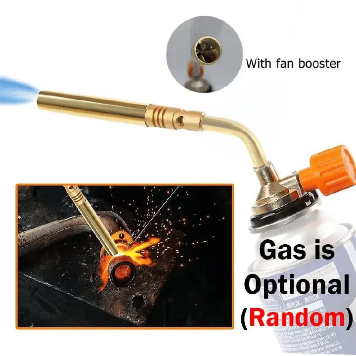 Brazing Blowtorch Long Neck Butane Burner Welding Gas Torch Portable Soldering Heat Gun Outdoor Camping BBQ