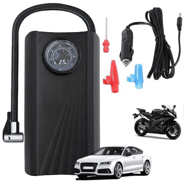 12V Portable Car Air Compressor Tire Inflator 150 PSI High Precision Digital Pump for Motorcycle Bike Ball