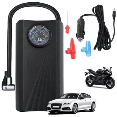 12V Portable Car Air Compressor Tire Inflator 150 PSI High Precision Digital Pump for Motorcycle Bike Ball