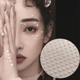 165pcs Mix 3/4/5/6mm Self-Adhesive Pearl Face Stickers Half Round Acrylic Sheet for Hair Makeup Nail DIY Craft Jewelry