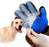 Pet Grooming Gloves Soft TPR Silicone Rubber Hair Removal Mitts for Cats Dogs Deshedding Massaging Cleaning with Comfortable Handle for Horse Rabbit