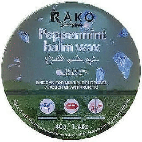 Rako Peppermint Balm Wax Antipruritic for Lips Hands Feet & Body 40g