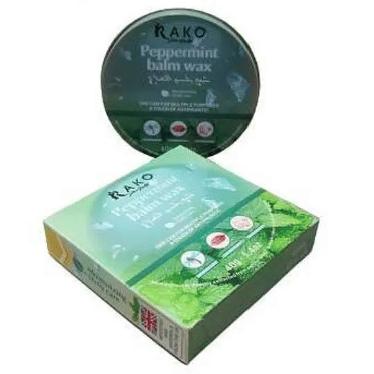 Rako Peppermint Balm Wax Antipruritic for Lips Hands Feet & Body 40g