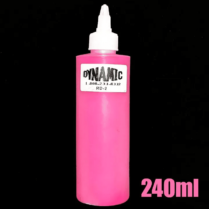 Dynamic Permanent Tattoo Ink 240ml Professional Colour Pigments Body Art Long Lasting Red Blue Black Brown Green Pink White Yellow