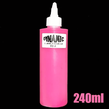Dynamic Permanent Tattoo Ink 240ml Professional Colour Pigments Body Art Long Lasting Red Blue Black Brown Green Pink White Yellow