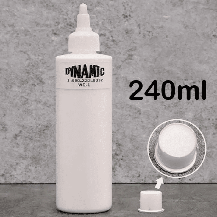Dynamic Permanent Tattoo Ink 240ml Professional Colour Pigments Body Art Long Lasting Red Blue Black Brown Green Pink White Yellow