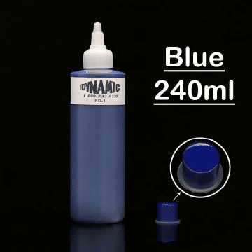 Dynamic Permanent Tattoo Ink 240ml Professional Colour Pigments Body Art Long Lasting Red Blue Black Brown Green Pink White Yellow
