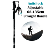1pc Hiking Pole Antishock Trekking Stick Extendable Ergonomic Walking Cane Nonslip Base Adjustable for Outdoor Activities Senior Mountain Climbing Retractable Personal Self Defense