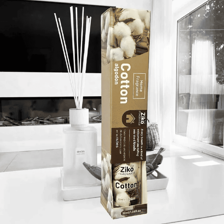 Ziko Cotton Algodon Home Scented Fragrance Reed Diffuser 30ml with Sticks