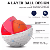6-Pack Competition Golf Balls Four-Layer Tournament Set