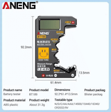 Universal Battery Tester LCD Display C D AA AAA 9V Button Cell 14500 10440 16340 CR2032 Voltage Checker