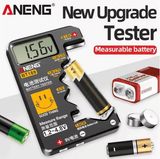 Universal Battery Tester LCD Display C D AA AAA 9V Button Cell 14500 10440 16340 CR2032 Voltage Checker