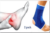 2pcs Ankle Brace Elastic Knitted Foot Support Pain Relief Compression Sleeve Breathable for Running Basketball Sprain Protection Men Women Guard Protector
