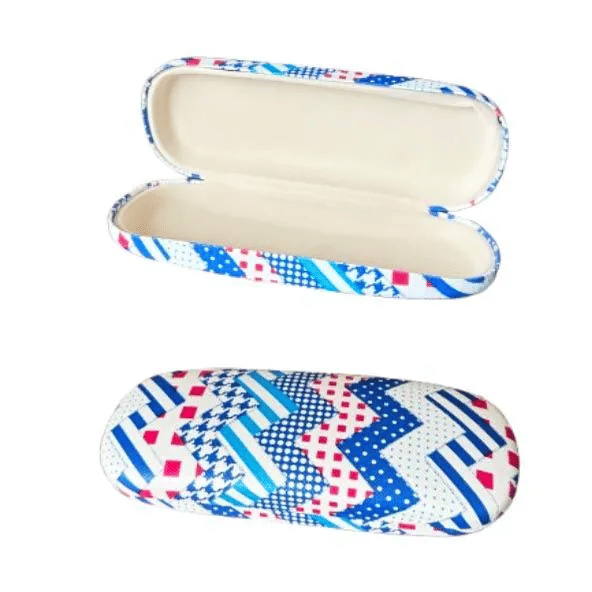 Tribal Pattern Cute Glasses Case Hard Shell Portable Eyeglasses Box for Women Kids