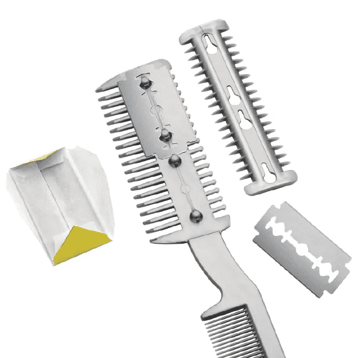 3-in-1 Cat Dog Hair Cutter Grooming Blade Pet Razor Comb with Extra Blades