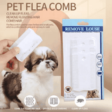 3-Pack Pet Flea Comb for Cats Dogs Fine Lice Nits Professional Grooming Double Sided Plastic Groomer