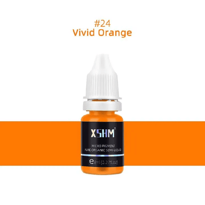 Vivid Orange Micro-Blading Pigment 8ml Semi-Permanent Makeup Ink for Eyebrow Lip Eyeliner Tattoo Natural Plant-Based