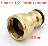 1/2 Inch Female Threaded Faucet Adapter Quick Brass Tap Connector Garden Hose Thread Nozzle Connection Fitting