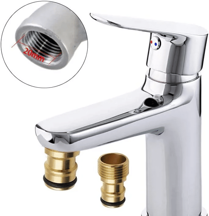 Brass Quick Connector Tap Garden Irrigation Faucet Nozzle Adapter 1/2 Inch Thread Connection for Hose Washing Machine Fittings 2-Pack