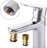 Brass Quick Connector Tap Garden Irrigation Faucet Nozzle Adapter 1/2 Inch Thread Connection for Hose Washing Machine Fittings 2-Pack