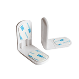 4 Pack Child Safety Cupboard Locks Baby Proof Corner Lock for Cabinet Drawer Refrigerator White