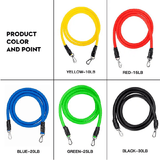 11-Piece Latex Resistance Band Set Crossfit Training Exercise Yoga Pull Rope Rubber Expander Elastic Fitness Bands