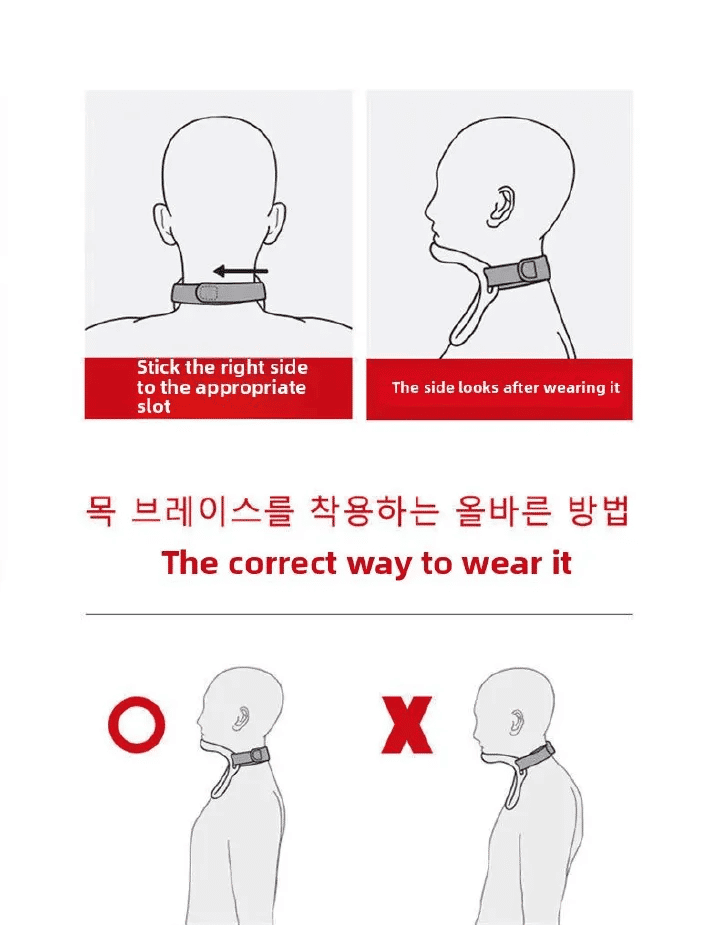 Posture Corrector Cervical Collar Neck Brace Traction Device Health Care Prevent Head Low Relief Pain Relieve Spine Pressure
