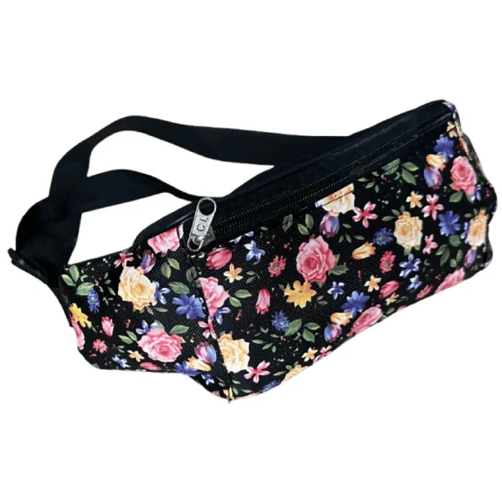 Flowers Waist Colourful Bag Fanny Pack Traveling Cycling Hiking Running Gym Phone Holder