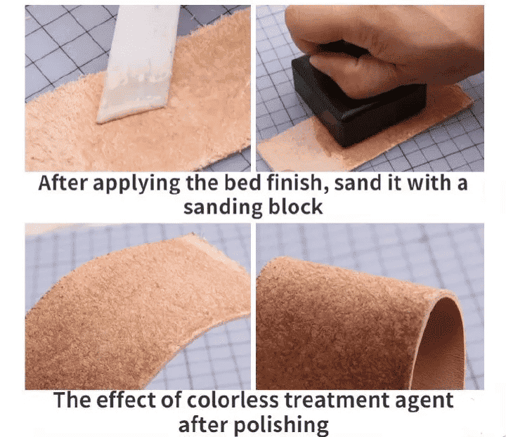 Leather Edge Sealing Liquid Vegetable Tanning DIY Back Polishing Finishing Craft Treatment Agent 100ml