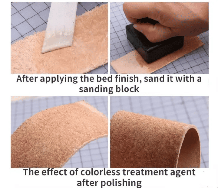 Leather Edge Sealing Liquid Vegetable Tanning Treatment Agent 100ml DIY Back Polishing Finishing