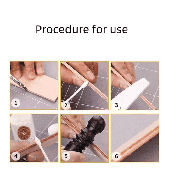 Leather Edge Sealing Liquid Vegetable Tanning DIY Back Polishing Finishing Craft Treatment Agent 100ml