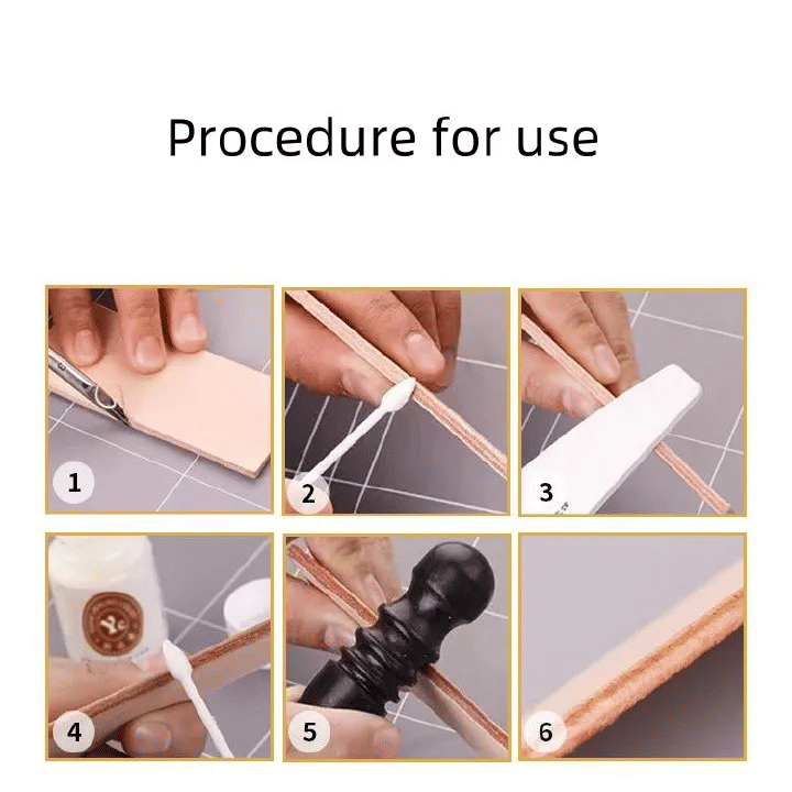 Leather Edge Sealing Liquid Vegetable Tanning Treatment Agent 100ml DIY Back Polishing Finishing