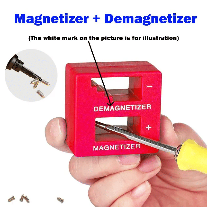 2-in-1 Screwdriver Magnetizer Demagnetizer Tool for Bits Sockets Nails Drivers