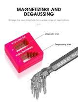2-in-1 Screwdriver Magnetizer Demagnetizer Tool for Bits Sockets Nails Drivers