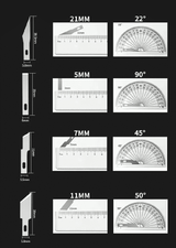 13-Piece Metal Carving Knife Pen Style Art Seal Cutting Manual Combination Paper Cuttings Non-Slip Gadget DIY Precision Repair Tool
