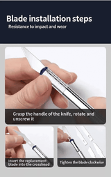 13-Piece Metal Carving Knife Pen Style Art Seal Cutting Manual Combination Paper Cuttings Non-Slip DIY Precision Repair Tool