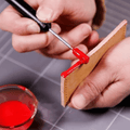 Red Leather Elastic Edge Sealing Oil 30ml DIY Paint Handmade Repair Bag Belt Handle Repair Matte Smear Smooth